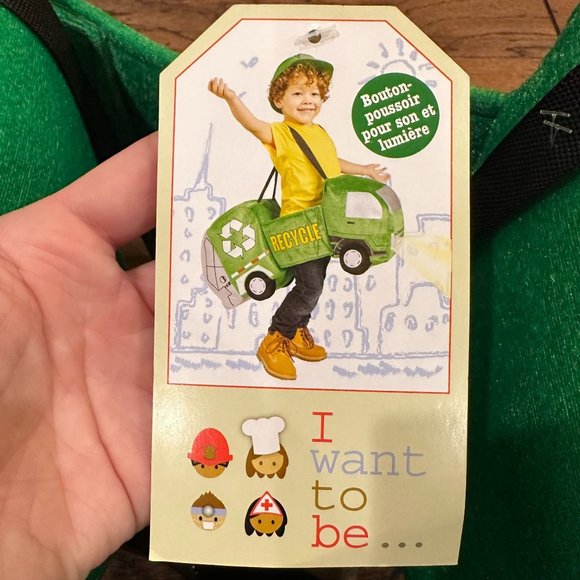 *Same Day Ship* Last One*NWT Recycle Truck Worker Green Halloween Costume Age3-7 - Picture 6 of 7